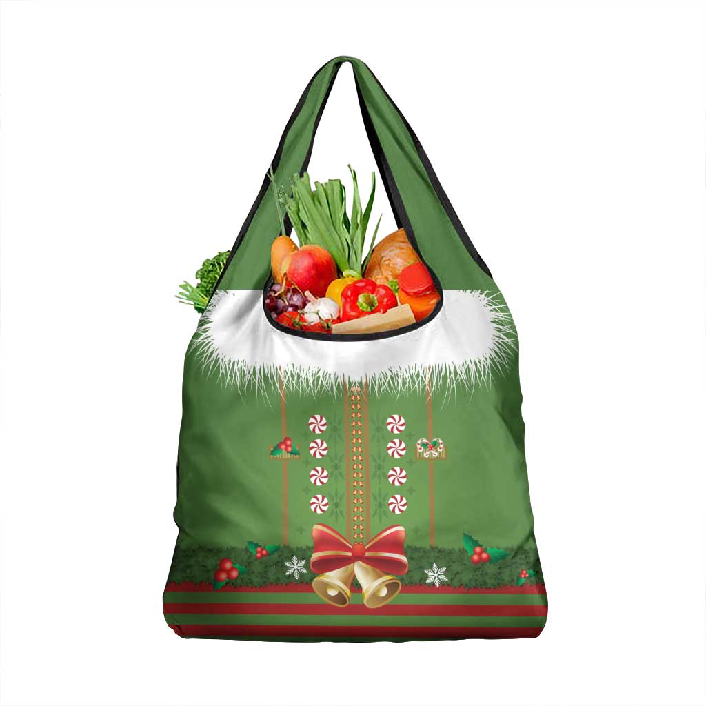 Christmas Costume Elf Grocery Bag Santa Little Helper Green - Wonder Print Shop