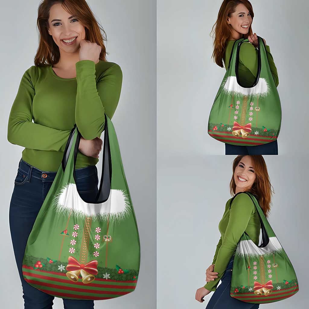 Christmas Costume Elf Grocery Bag Santa Little Helper Green - Wonder Print Shop