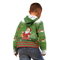 Christmas Costume Elf Kid Hoodie Santa Little Helper Green - Wonder Print Shop