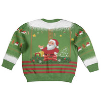 Christmas Costume Elf Kid Ugly Christmas Sweater Santa Little Helper Green - Wonder Print Shop
