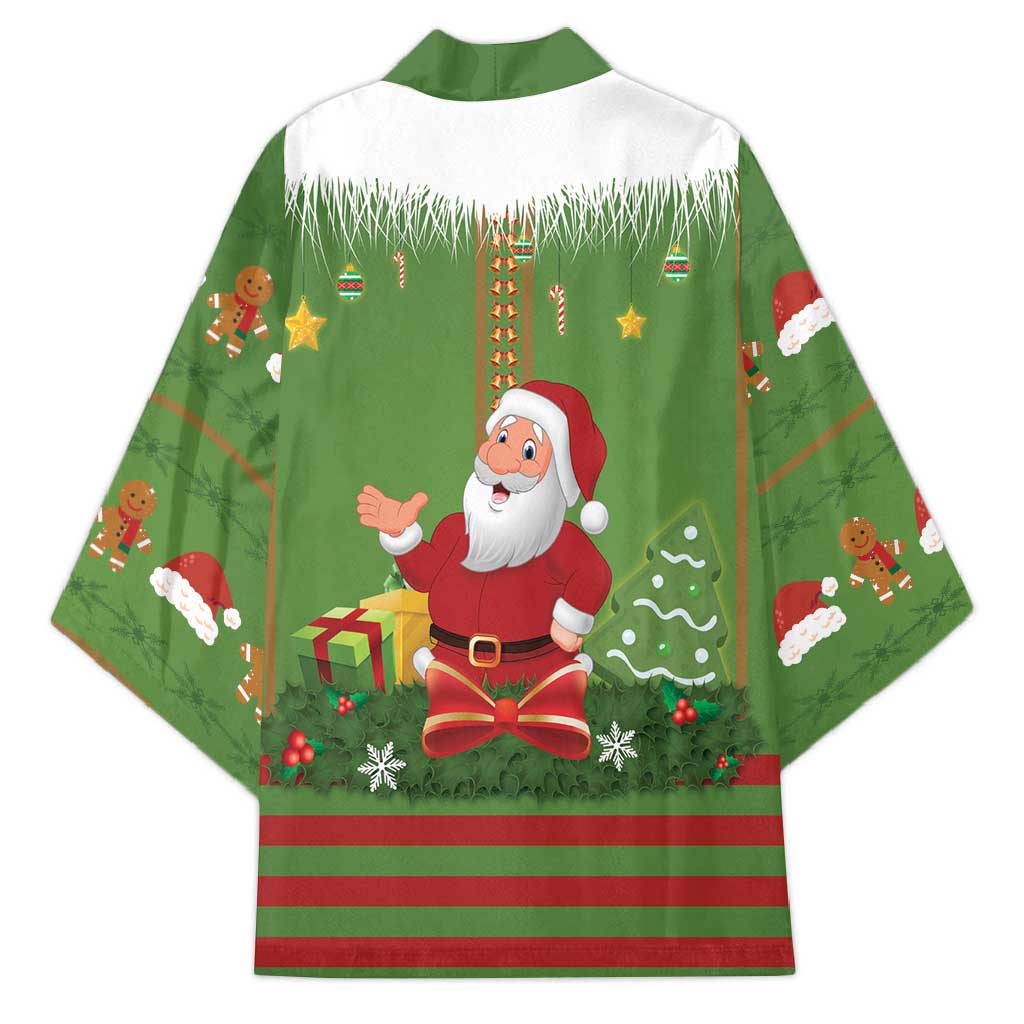 Christmas Costume Elf Kimono Santa Little Helper Green - Wonder Print Shop