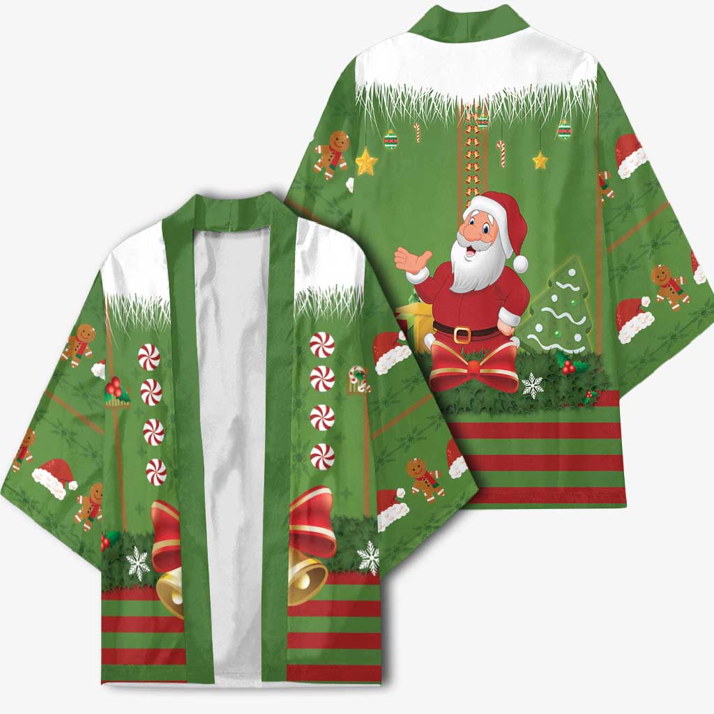 Christmas Costume Elf Kimono Santa Little Helper Green - Wonder Print Shop