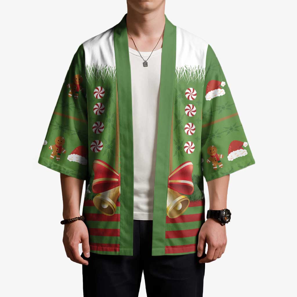 Christmas Costume Elf Kimono Santa Little Helper Green - Wonder Print Shop