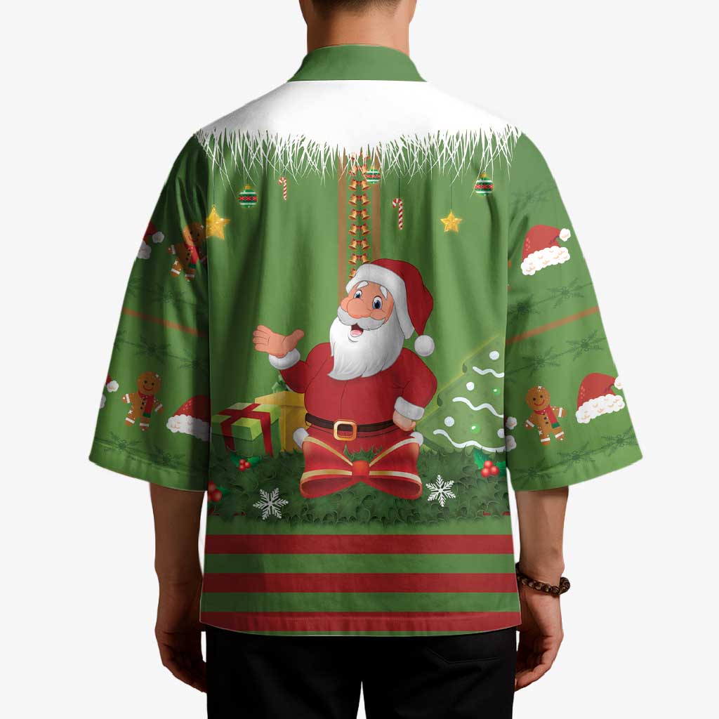 Christmas Costume Elf Kimono Santa Little Helper Green - Wonder Print Shop