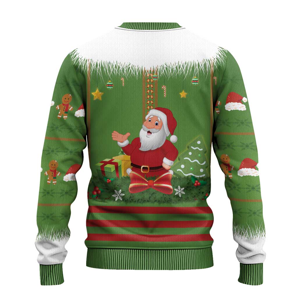 Christmas Costume Elf Ugly Christmas Sweater Santa Little Helper Green - Wonder Print Shop