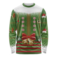 Christmas Costume Elf Long Sleeve Shirt Santa Little Helper Green - Wonder Print Shop