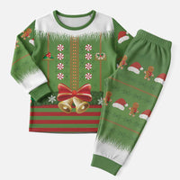 Christmas Costume Elf Christmas Pajama Set Santa Little Helper Green - Wonder Print Shop