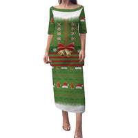 Christmas Costume Elf Puletasi Santa Little Helper Green - Wonder Print Shop