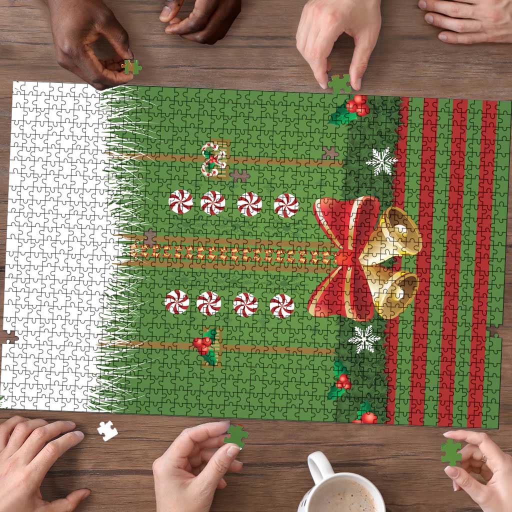 Christmas Costume Elf Puzzle Santa Little Helper Green - Wonder Print Shop