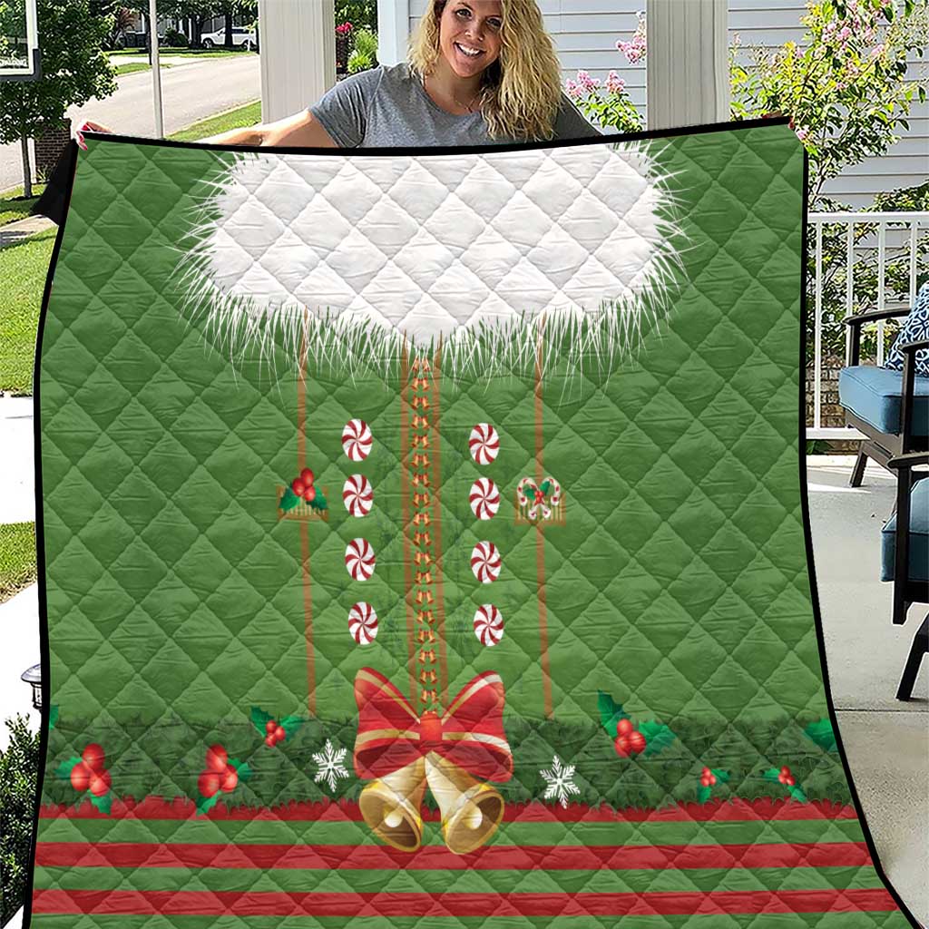 Christmas Costume Elf Quilt Santa Little Helper Green - Wonder Print Shop