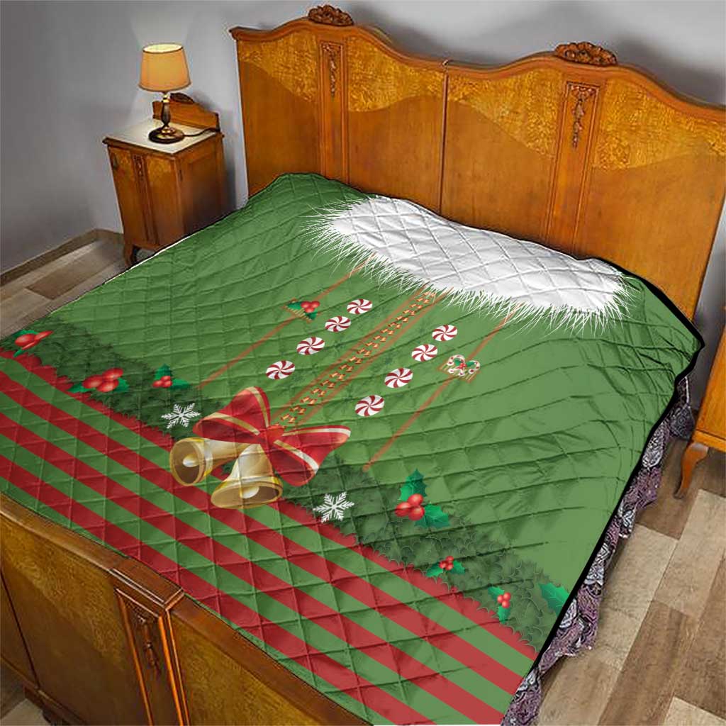 Christmas Costume Elf Quilt Santa Little Helper Green - Wonder Print Shop