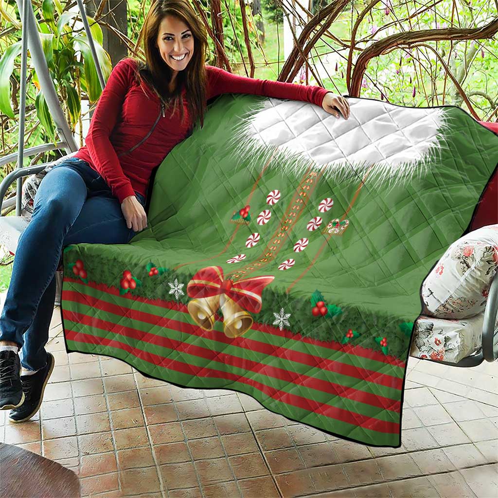 Christmas Costume Elf Quilt Santa Little Helper Green - Wonder Print Shop