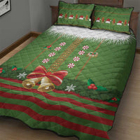 Christmas Costume Elf Quilt Bed Set Santa Little Helper Green - Wonder Print Shop