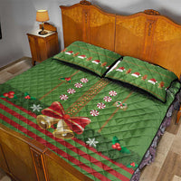 Christmas Costume Elf Quilt Bed Set Santa Little Helper Green - Wonder Print Shop