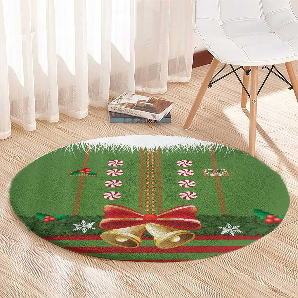 Christmas Costume Elf Round Carpet Santa Little Helper Green - Wonder Print Shop