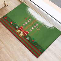 Christmas Costume Elf Rubber Doormat Santa Little Helper Green - Wonder Print Shop