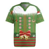 Christmas Costume Elf Rugby Jersey Santa Little Helper Green - Wonder Print Shop