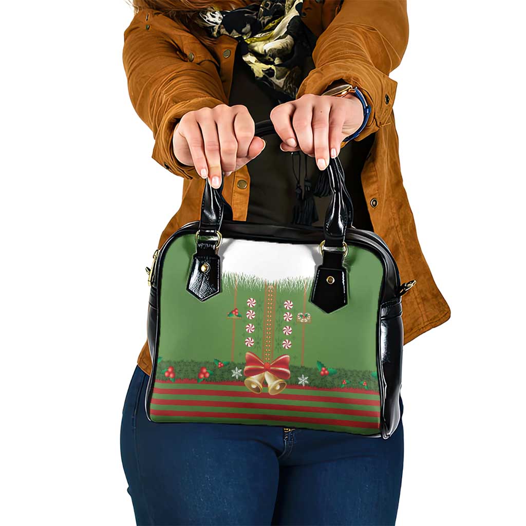 Christmas Costume Elf Shoulder Handbag Santa Little Helper Green - Wonder Print Shop