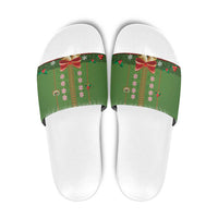 Christmas Costume Elf Slide Sandals Santa Little Helper Green - Wonder Print Shop
