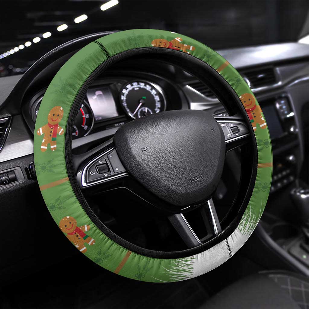 Christmas Costume Elf Steering Wheel Cover Santa Little Helper Green - Wonder Print Shop