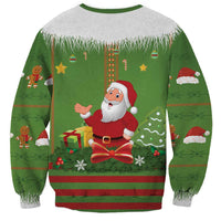 Christmas Costume Elf Sweatshirt Santa Little Helper Green - Wonder Print Shop
