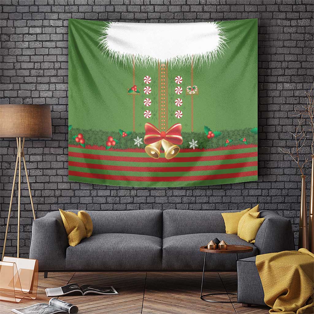 Christmas Costume Elf Tapestry Santa Little Helper Green - Wonder Print Shop