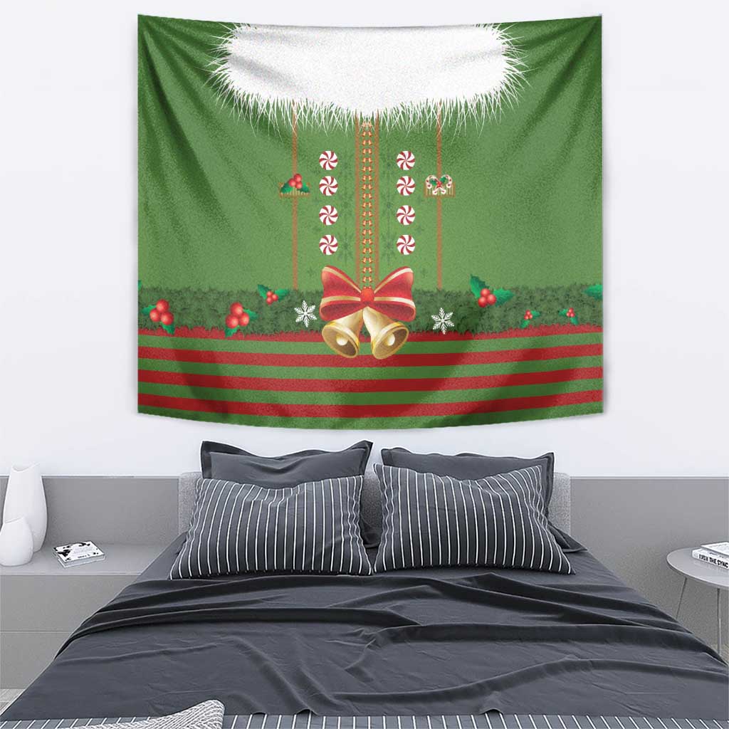 Christmas Costume Elf Tapestry Santa Little Helper Green - Wonder Print Shop