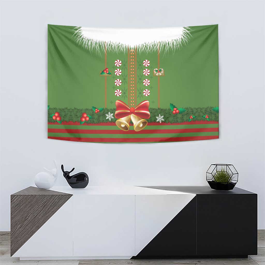 Christmas Costume Elf Tapestry Santa Little Helper Green - Wonder Print Shop