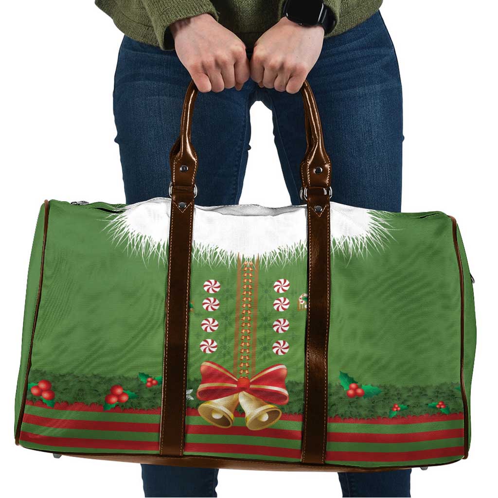 Christmas Costume Elf Travel Bag Santa Little Helper Green - Wonder Print Shop