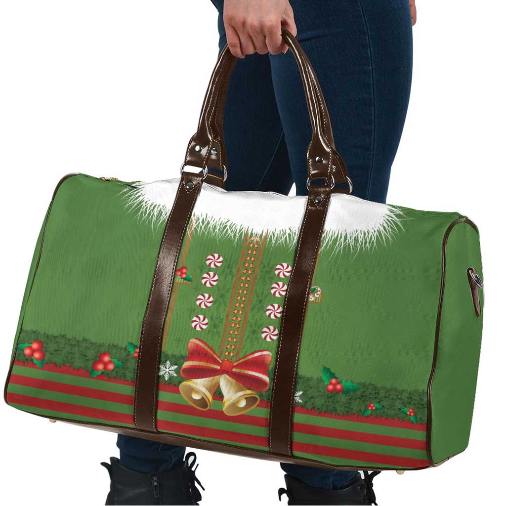Christmas Costume Elf Travel Bag Santa Little Helper Green - Wonder Print Shop