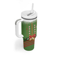 Christmas Costume Elf Tumbler With Handle Santa Little Helper Green - Wonder Print Shop