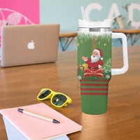 Christmas Costume Elf Tumbler With Handle Santa Little Helper Green - Wonder Print Shop