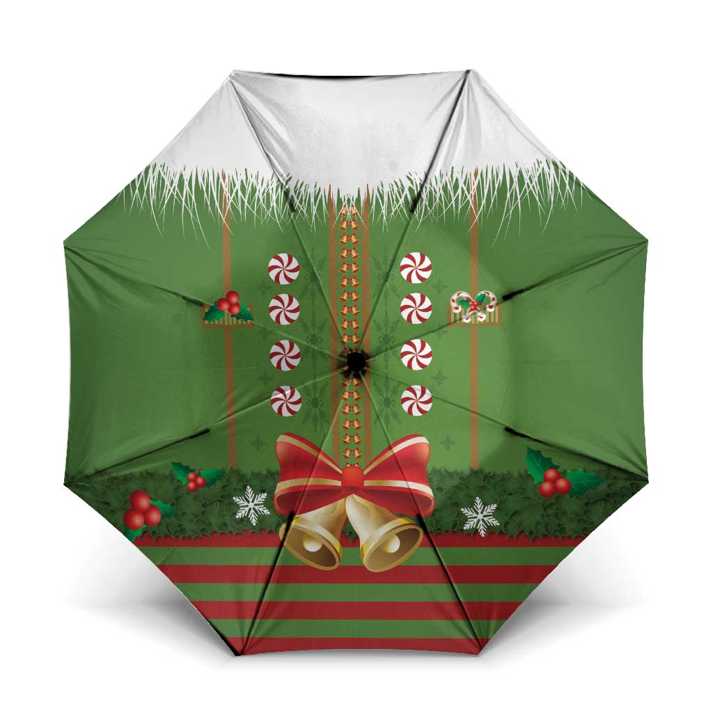 Christmas Costume Elf Umbrella Santa Little Helper Green - Wonder Print Shop