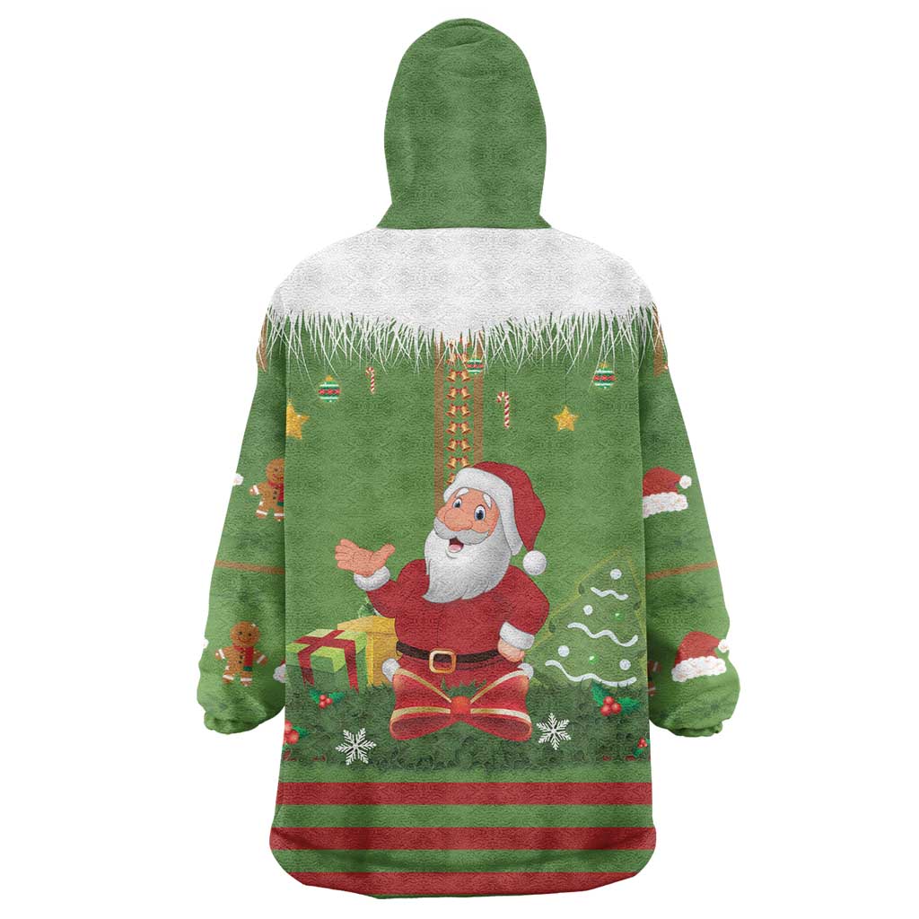 Christmas Costume Elf Wearable Blanket Hoodie Santa Little Helper Green - Wonder Print Shop