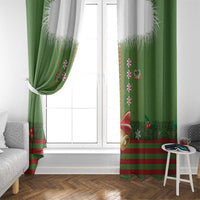 Christmas Costume Elf Window Curtain Santa Little Helper Green - Wonder Print Shop