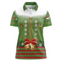Christmas Costume Elf Women Polo Shirt Santa Little Helper Green - Wonder Print Shop