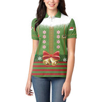 Christmas Costume Elf Women Polo Shirt Santa Little Helper Green - Wonder Print Shop