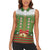 Christmas Costume Elf Women Sleeveless Polo Shirt Santa Little Helper Green - Wonder Print Shop