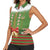 Christmas Costume Elf Women Sleeveless Polo Shirt Santa Little Helper Green - Wonder Print Shop