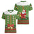 Christmas Costume Elf Women V-Neck T-Shirt Santa Little Helper Green - Wonder Print Shop