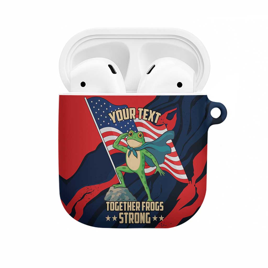 Portland Frog Protest Personalized AirPods Case Frogs Together Strong - Wonder Print Shop