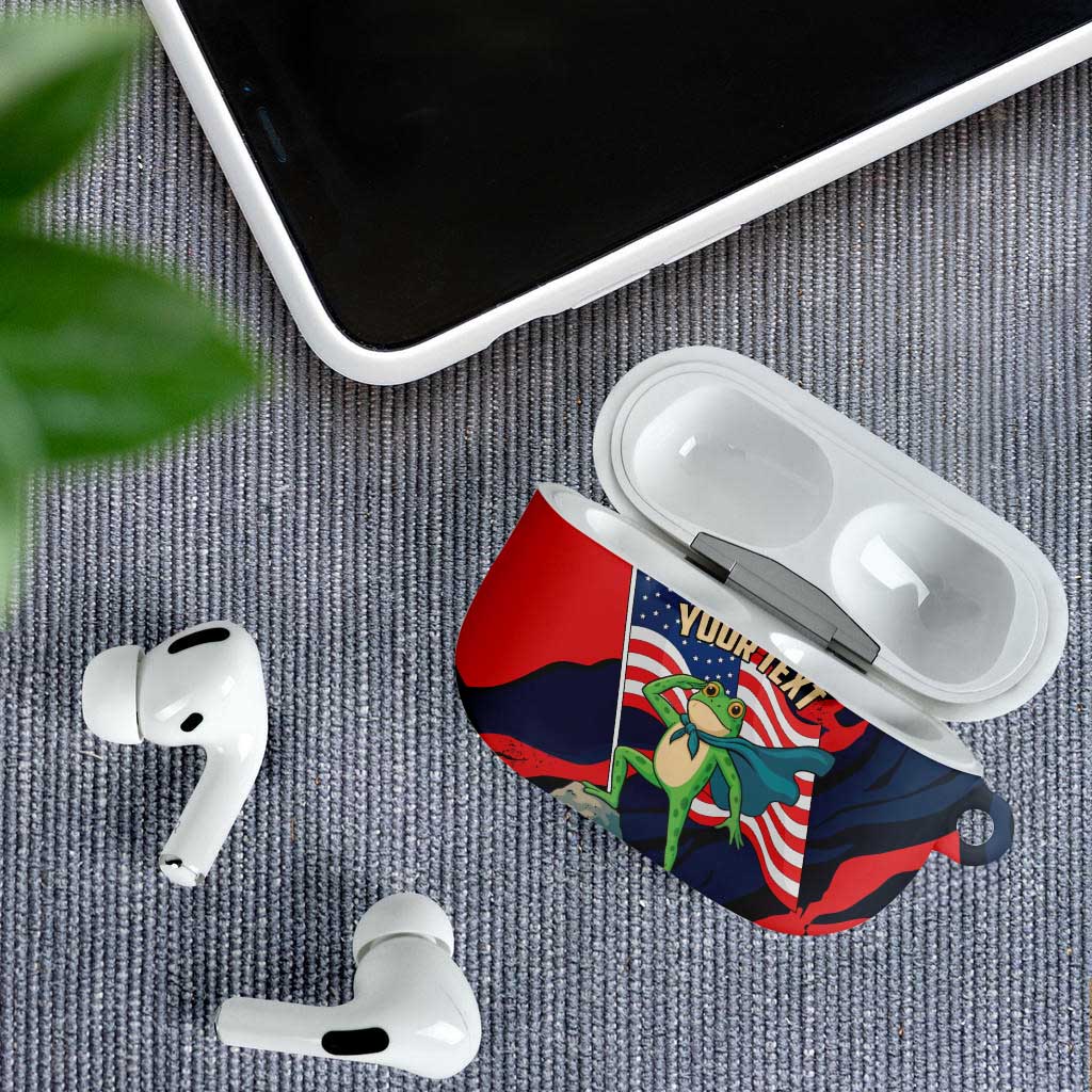 Portland Frog Protest Personalized AirPods Case Frogs Together Strong - Wonder Print Shop