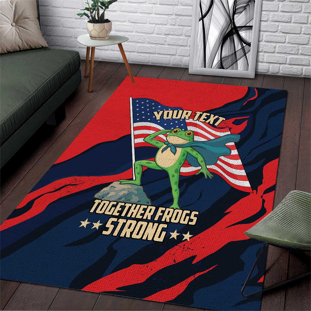Portland Frog Protest Personalized Area Rug Frogs Together Strong - Wonder Print Shop