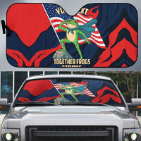 Portland Frog Protest Personalized Auto Sun Shade Frogs Together Strong - Wonder Print Shop