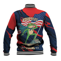 Portland Frog Protest Personalized Baseball Jacket Frogs Together Strong - Wonder Print Shop
