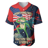 Portland Frog Protest Personalized Baseball Jersey Frogs Together Strong - Wonder Print Shop