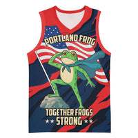 Portland Frog Protest Personalized Basketball Jersey Frogs Together Strong - Wonder Print Shop