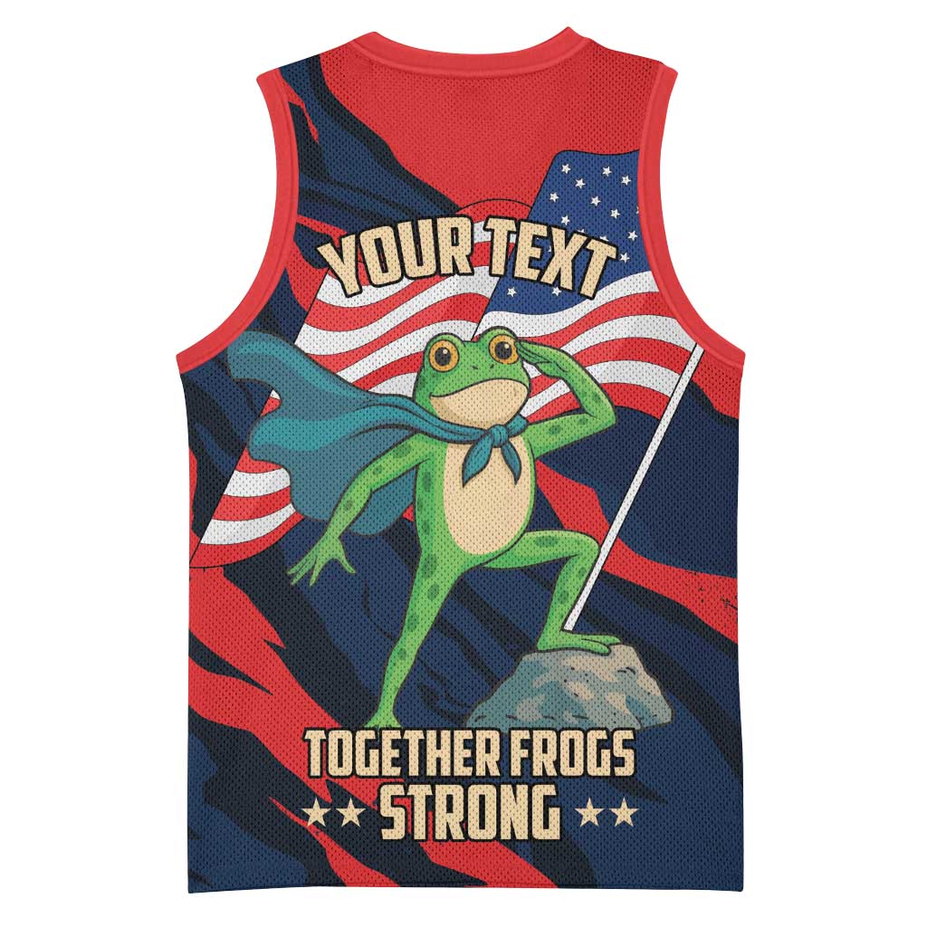 Portland Frog Protest Personalized Basketball Jersey Frogs Together Strong - Wonder Print Shop