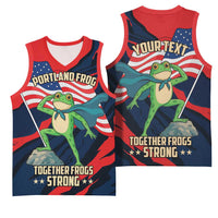 Portland Frog Protest Personalized Basketball Jersey Frogs Together Strong - Wonder Print Shop