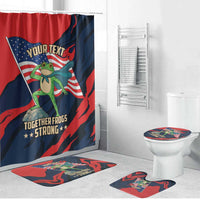 Portland Frog Protest Personalized Bathroom Set Frogs Together Strong - Wonder Print Shop